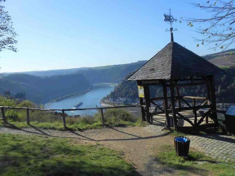 #1 Studioapartment Mit Loreleyblick Direkt An Der Schoensten Etappe Des Rheinsteigs Patersberg Exterior foto